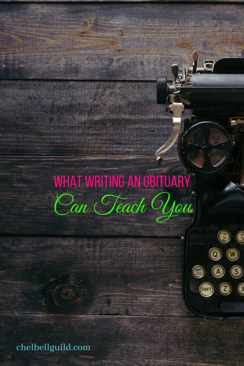 Writing an obituary can be a gift to the writer, but what if you were to write your own? 