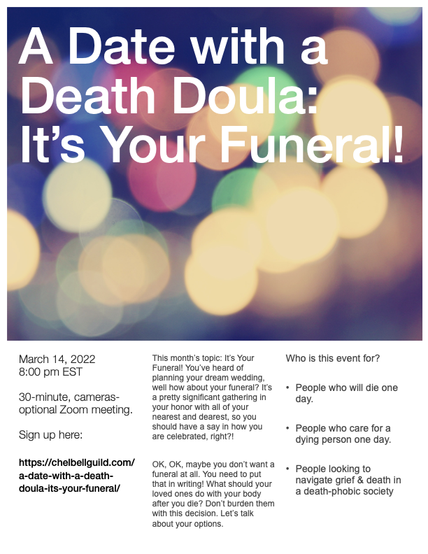 Join me for A Date with a Death Doula